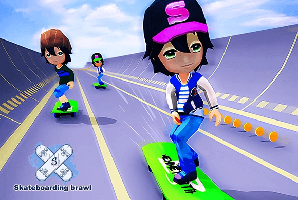Skateboarding Brawl MiniGame